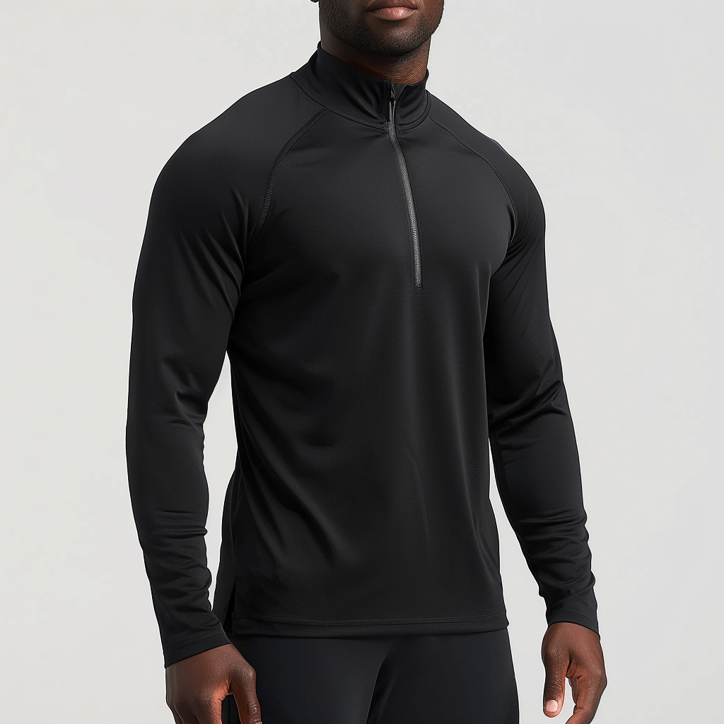 Performance 1/4 Zip Funnel Neck Top