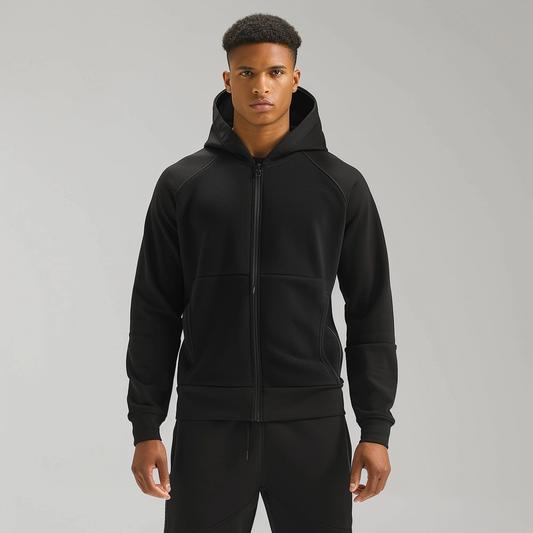 Carbon Active Zip Hooded Pullover